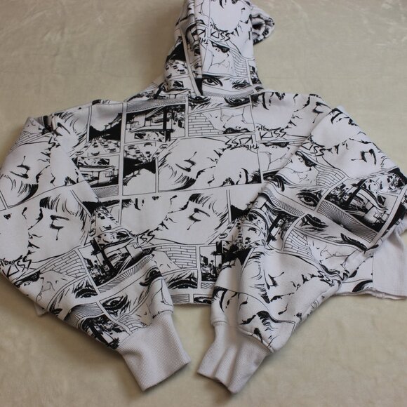 Playboy Bunny Cropped Graphic Hoodie Womens M - Picture 5 of 6